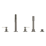 Grohe Atrio Private Collection 5 Delikli Ankastre Küvet Bataryası (Sıva Üstü Grubu), Fırçalı Sert Grafit - Ürün Görseli