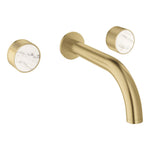 Grohe Atrio Private Collection 3 Delikli Ankastre Lavabo Bataryası (Sıva Üstü Grubu) Fırçalı Altın - Ürün Görseli