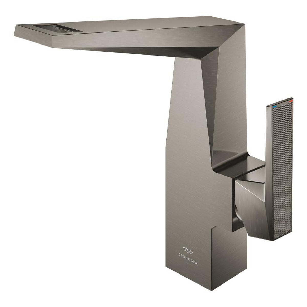 Grohe Allure Brilliant Private Collection L-Boy Sifon Kumandalı Yüksek Lavabo Bataryası, Fırçalı Sert Grafit - Ürün Görseli