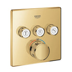 Grohe Grohtherm SmartControl Akış Kontrollü Ankastre Termostatik Banyo Bataryası (3 Yollu, Sıva Üstü Grubu), Altın - Ürün Görseli