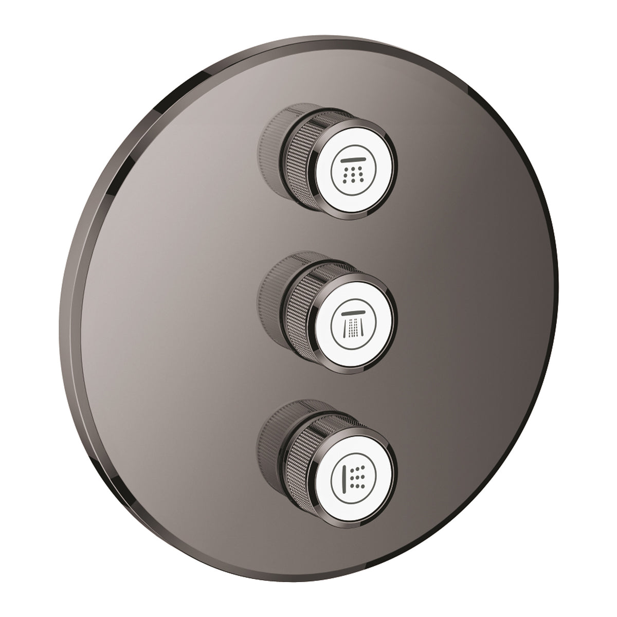 Grohe SmartControl Akış Kontrollü Ankastre Yönlendirici (3 Yollu, Sıva Üstü Grubu), Sert Grafit - Ürün Görseli