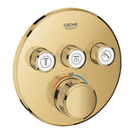 Grohe Grohtherm SmartControl Ankastre Termostatik Banyo/Duş Bataryası (Sıva Üstü Grubu), 3 Yollu, Altın - Ürün Görseli