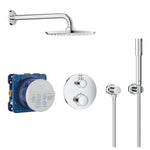 Grohe Grohtherm Perfect Ankastre Termostatik Banyo/Duş Bataryası, Tepe ve El Duşu Seti - Ürün Görseli