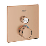 Grohe Grohtherm SmartControl Akış Kontrollü Ankastre Termostatik Duş Bataryası (Tek Yollu, Sıva Üstü Grubu), Fırçalı Bakır - Ürün Görseli