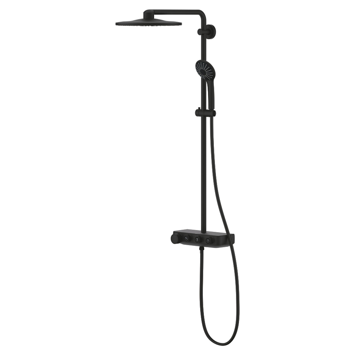 Grohe Euphoria SmartControl 310 Duo Duş Sistemi, Duvara Monte, Termostatik Bataryalı Duş Kolonu, Hayalet Siyah - Ürün Görseli