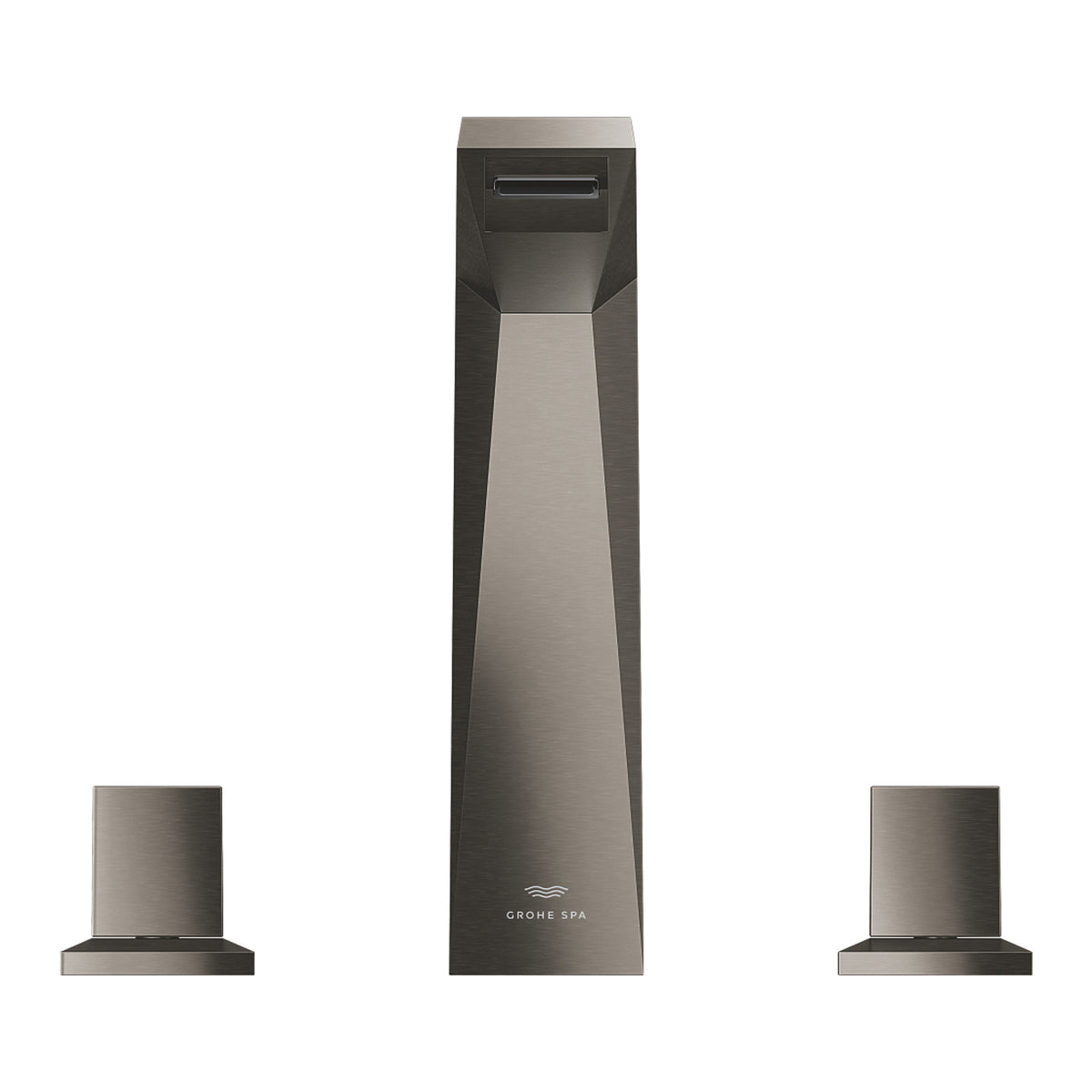 Grohe Allure Brilliant L-Boy, 3 Delikli Lavabodan Ankastre Lavabo Bataryası, Sifon Kumandalı, Fırçalı Sert Grafit - Ürün Görseli