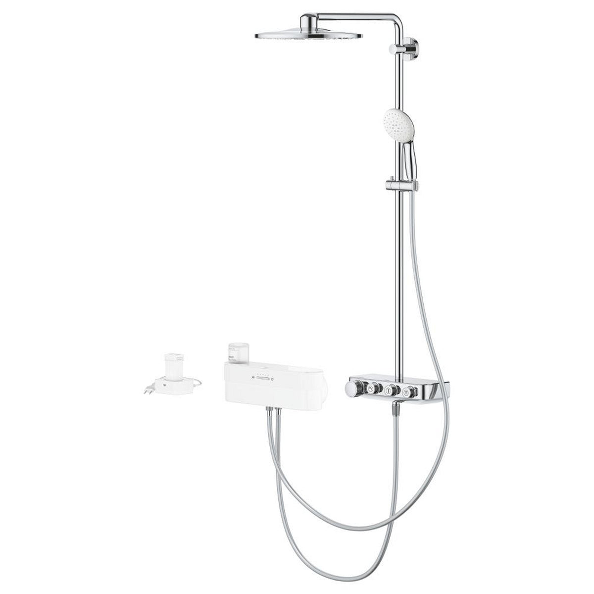 Grohe Euphoria Purefoam SmartControl 310 Duo Duş Sistemi, Duvara Monte, Termostatik/Elektronik Bataryalı Duş Kolonu (Su ve Sabun Püskürtmeli El Duşu) - Ürün Görseli