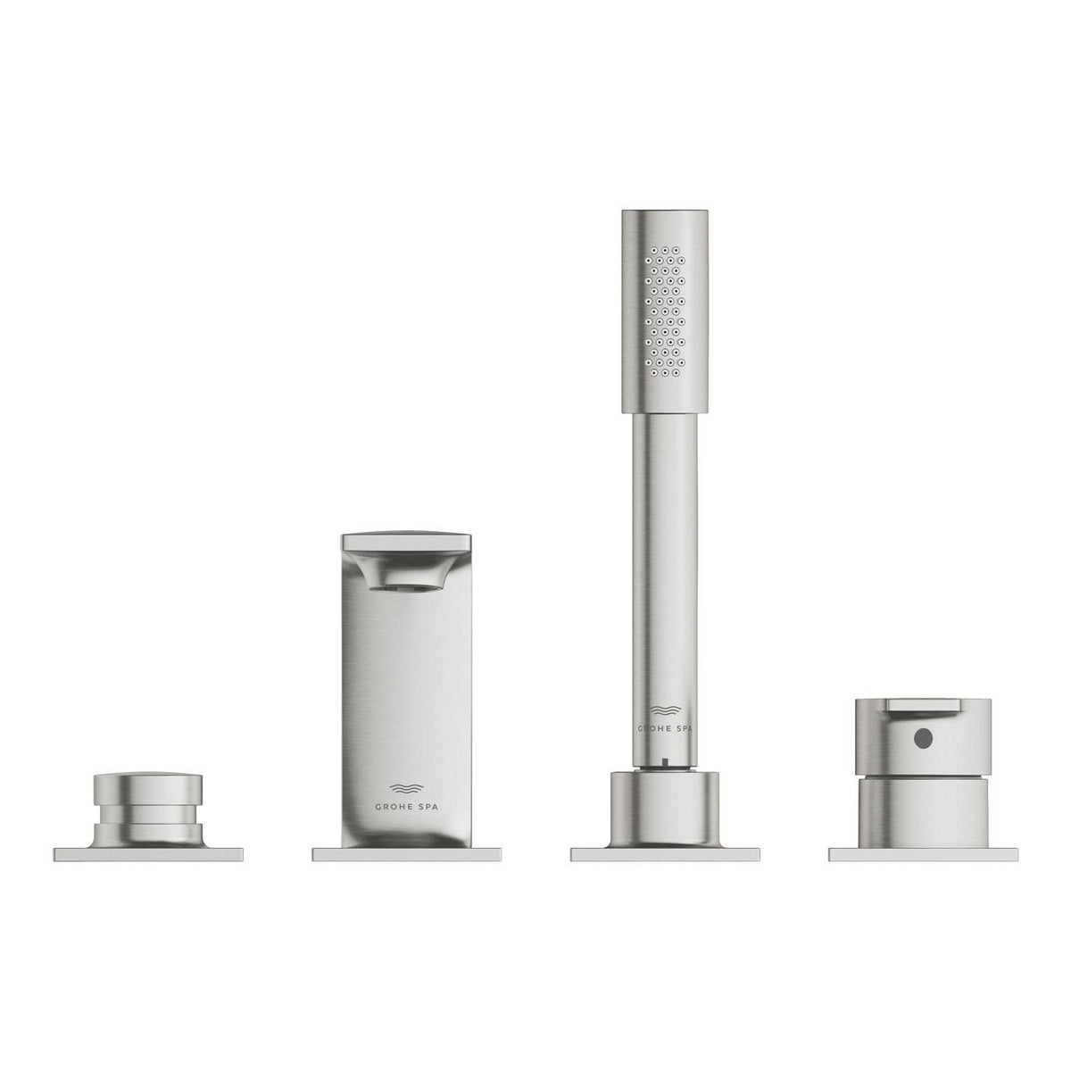 Grohe Allure 4 Delikli Ankastre Küvet Bataryası, Paslanmaz Çelik - Ürün Görseli