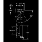 Grohe Plus Duş Bataryası - Teknik Çizim