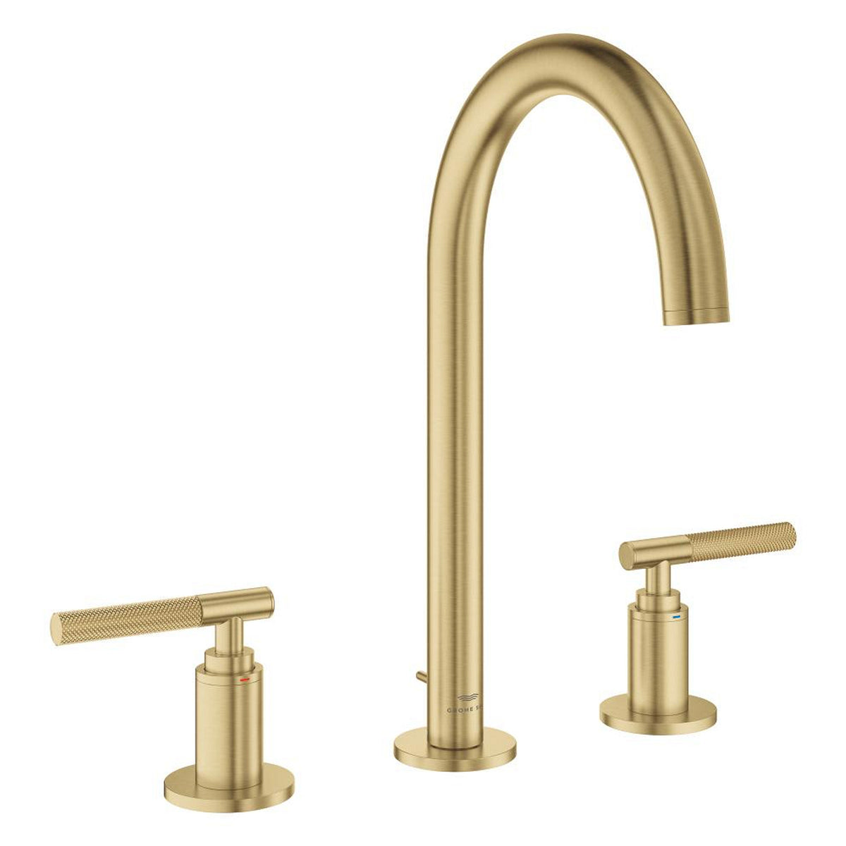 Grohe Atrio Private Collection 3 Delikli Ankastre Sifon Kumandalı Lavabo Bataryası (L-Boy), Fırçalı Altın - Ürün Görseli