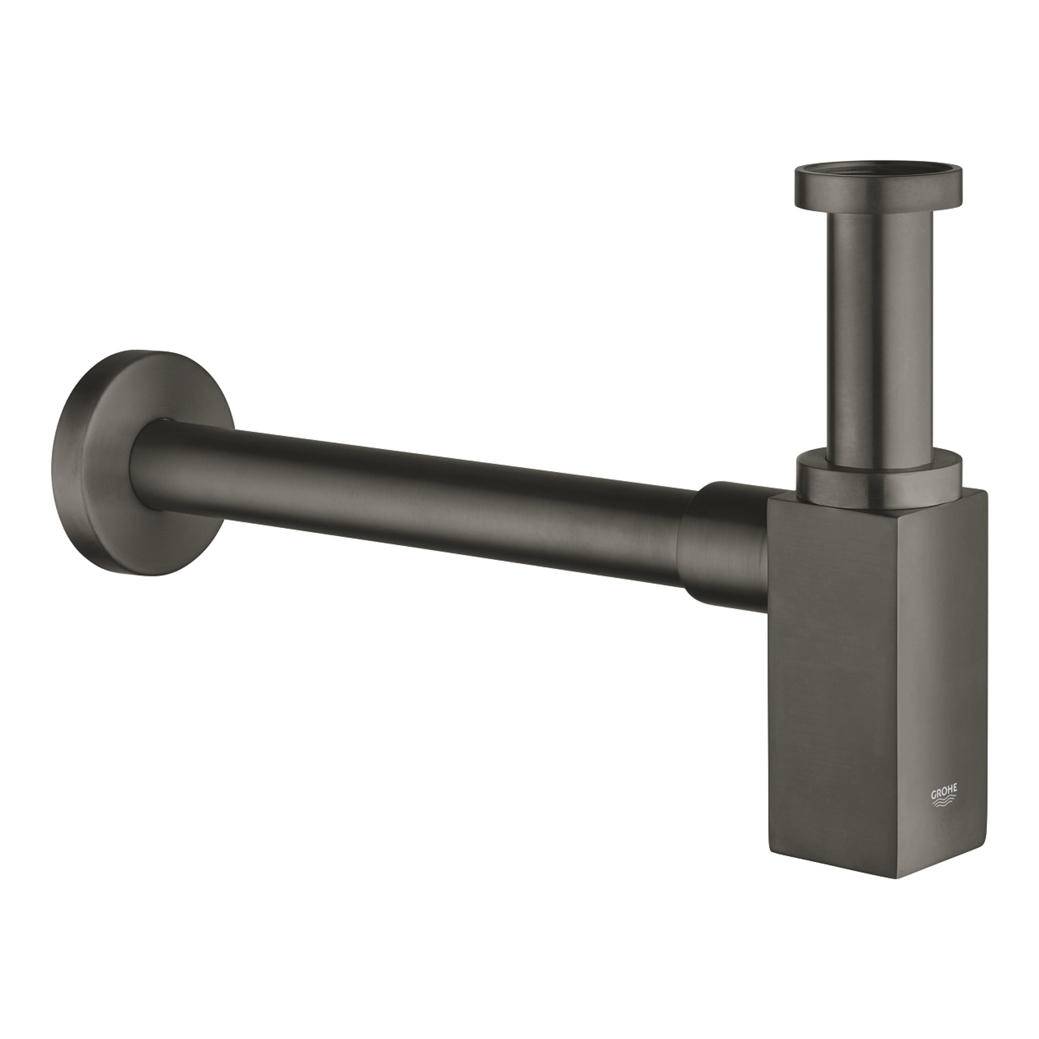 Grohe T Tipi Lavabo Sifonu, Fırçalı Sert Grafit - Ürün Görseli