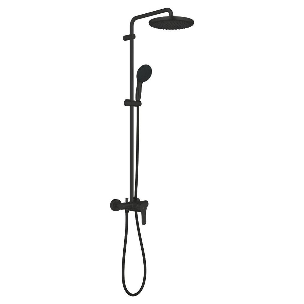 Grohe Tempesta System 250 Duvara Monte Duş Bataryalı Duş Kolonu, Mat Siyah - Ürün Görseli