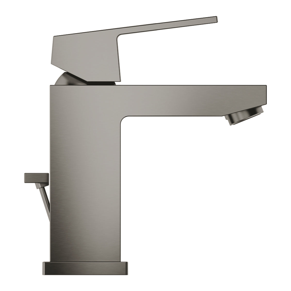 Grohe Eurocube Lavabo Bataryası, Sifon Kumandalı, Fırçalı Sert Grafit - Ürün Görseli