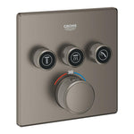 Grohe Grohtherm SmartControl Akış Kontrollü Ankastre Termostatik Banyo Bataryası (3 Yollu, Sıva Üstü Grubu), Saten Grafit - Ürün Görseli