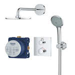 Grohe Grohtherm Rainshower Cosmopolitan 210 Ankastre Banyo/Duş Bataryası, Tepe ve El Duşu Seti - Ürün Görseli