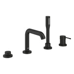 Grohe Essence Dört Delikli Ankastre Küvet Bataryası (Sıva Üstü Grubu), Hayalet Siyah - Ürün Görseli