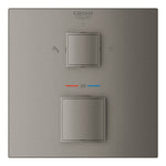 Grohe Grohtherm Cube Ankastre Termostatik Banyo Bataryası (2 Yollu, Sıva Üstü Grubu), Fırçalı Sert Grafit - Ürün Görseli