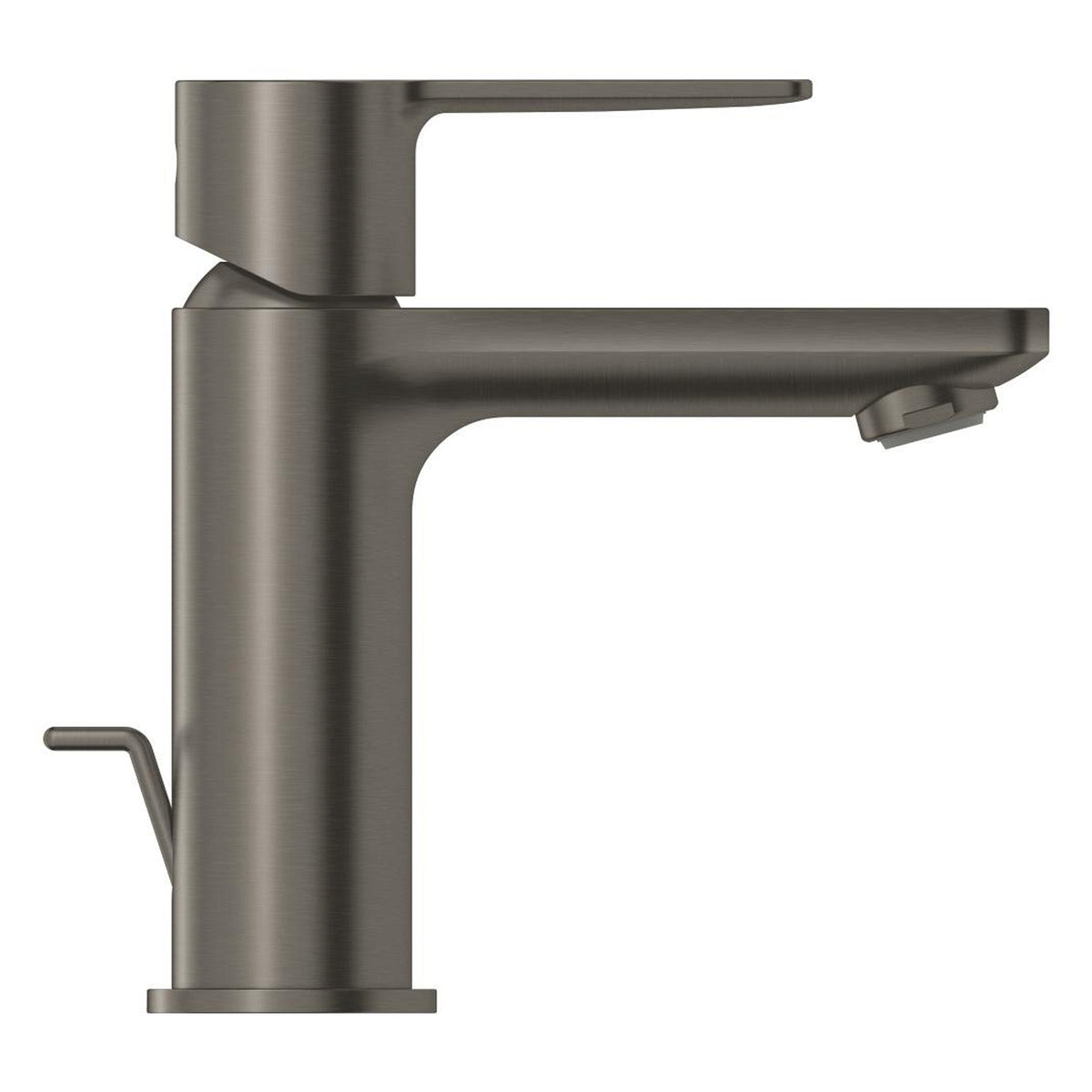 Grohe Lineare Lavabo Bataryası, Sifon Kumandalı, Fırçalı Sert Grafit - Ürün Görseli