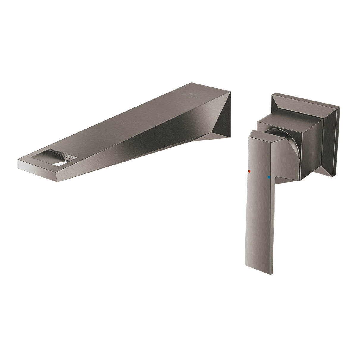 Grohe Allure Brilliant Duvardan Ankastre (L-Boy) Lavabo Bataryası (Sıva Üstü Grubu), Fırçalı Sert Grafit - Ürün Görseli