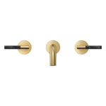 Grohe Atrio Private Collection 3 Delikli Ankastre Lavabo Bataryası (Sıva Üstü Grubu) Fırçalı Altın - Ürün Görseli