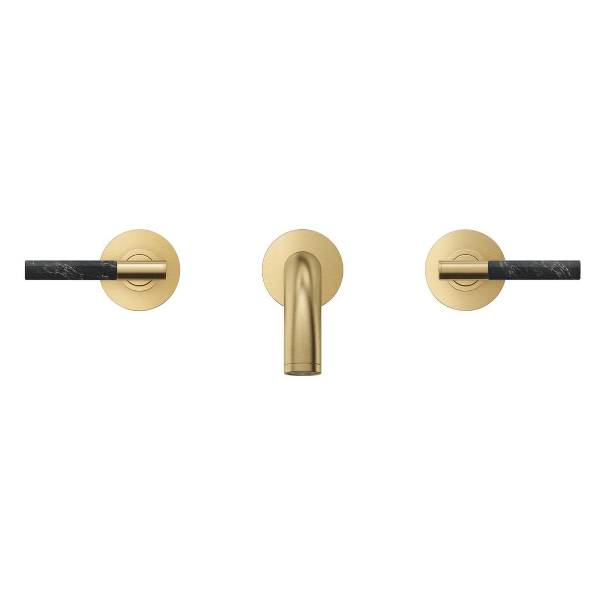 Grohe Atrio Private Collection 3 Delikli Ankastre Lavabo Bataryası (Sıva Üstü Grubu) Fırçalı Altın - Ürün Görseli