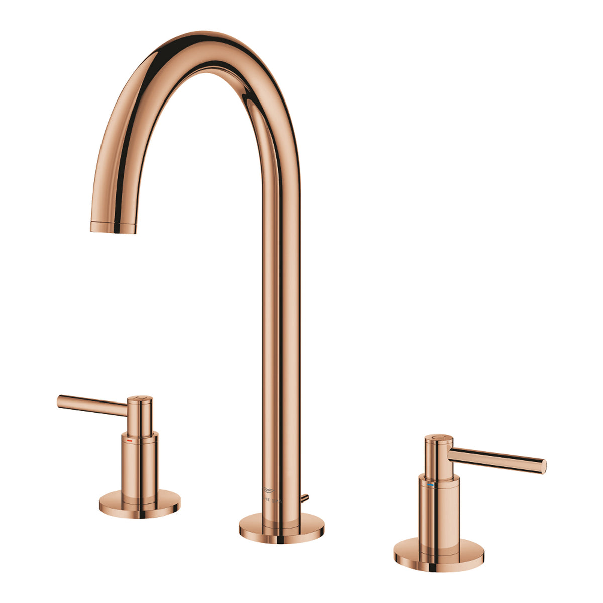 Grohe Atrio 3 Delikli Ankastre Lavabo Bataryası, Sifon Kumandalı, Bakır - Ürün Görseli