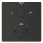 Grohe Grohtherm Termostatik Banyo/Duş Bataryası (Sıva Üstü Grubu), 2 Yollu, Mat Siyah - Ürün Görseli