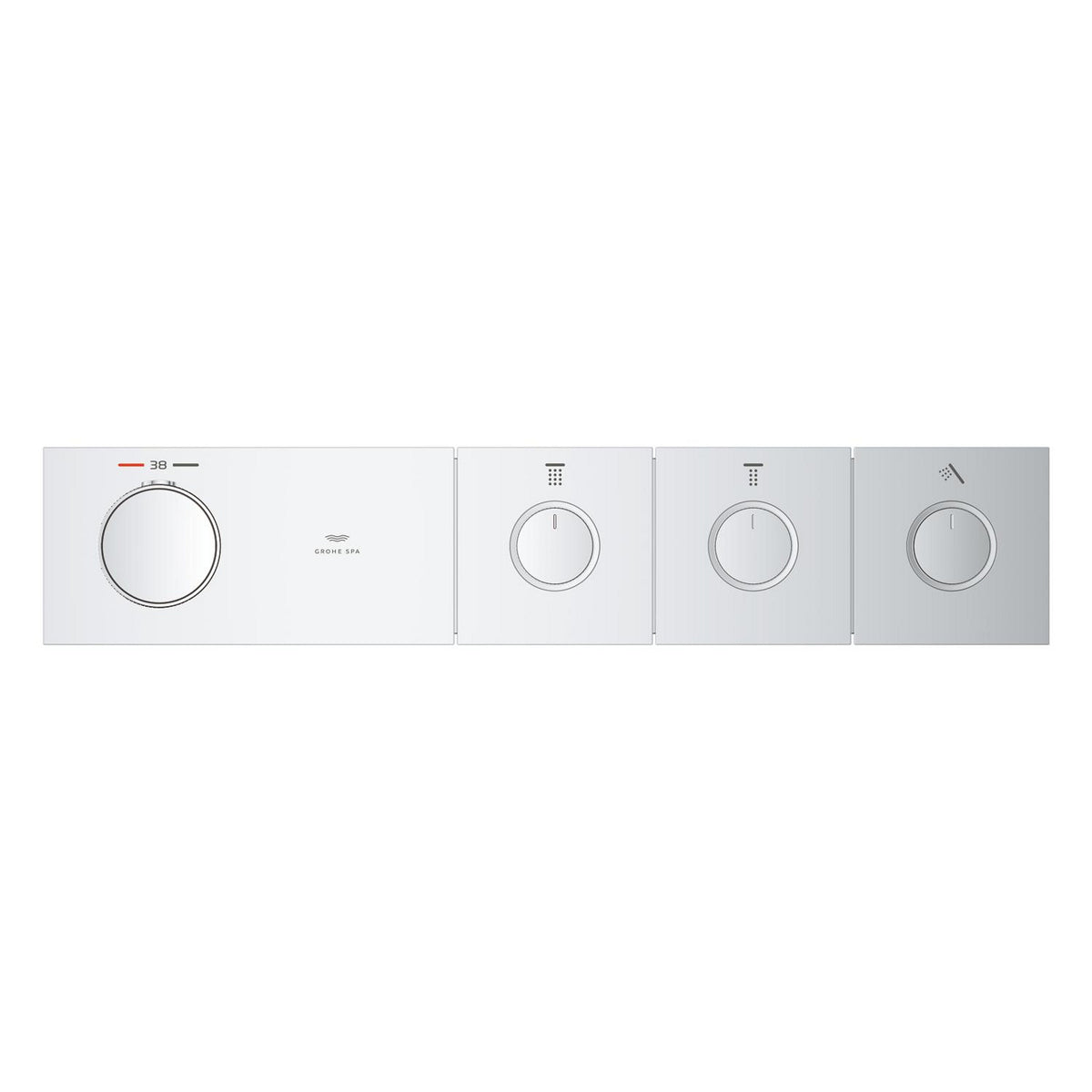 Grohe Grohtherm Aqua Tiles SmartControl Termostatik Ankastre Banyo Bataryası, 3 Çıkışlı (Sıva Üstü Grubu) - Ürün Görseli