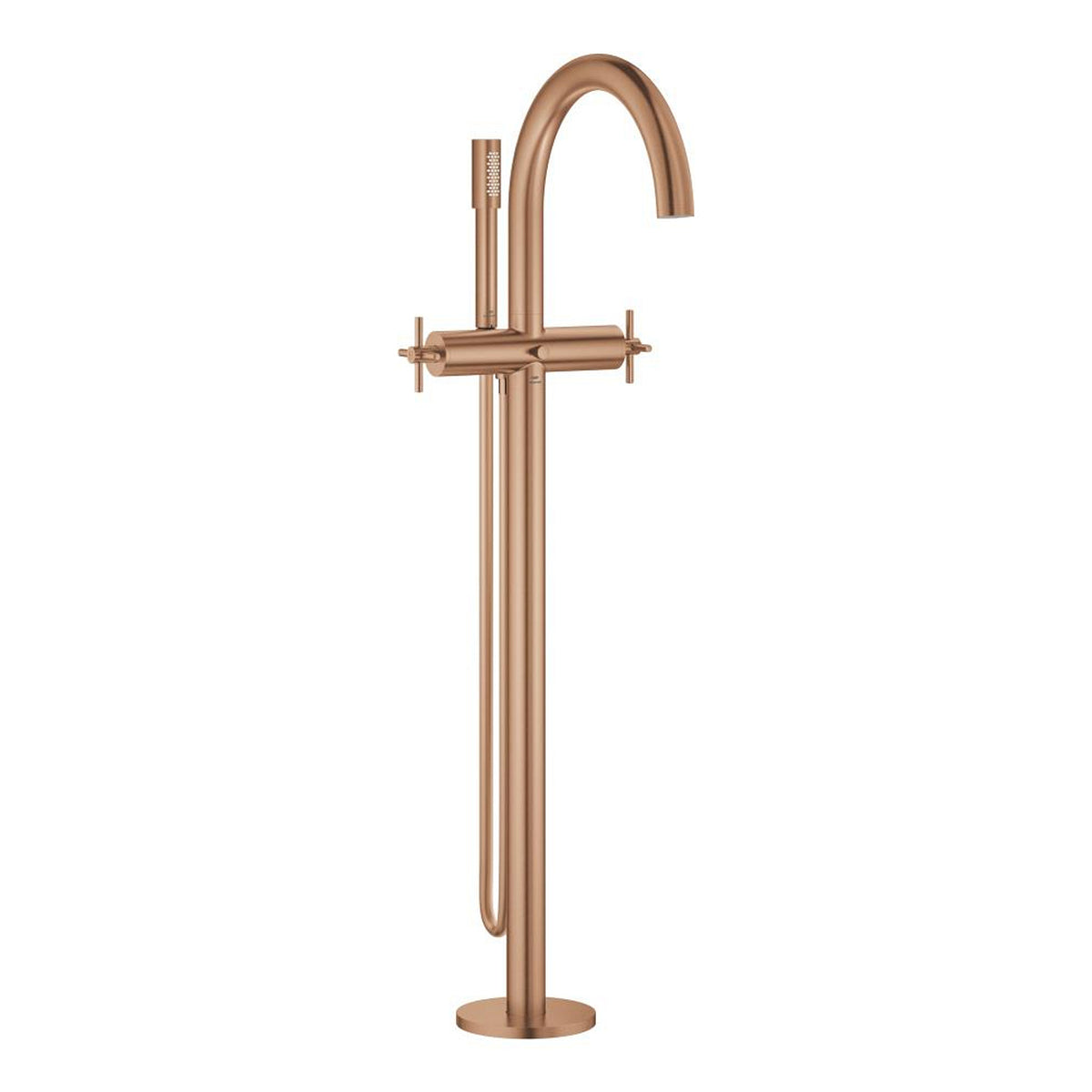Grohe Atrio Yerden Küvet Bataryası (Sıva Üstü Grubu), Fırçalı Bakır - Ürün Görseli