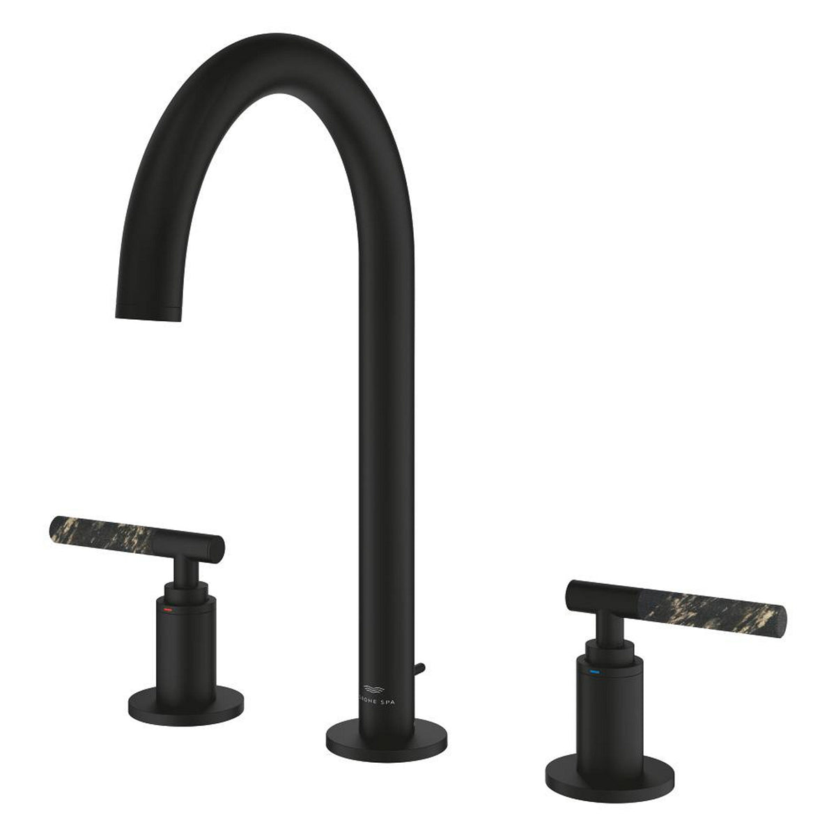 Grohe Atrio Private Collection 3 Delikli Ankastre Sifon Kumandalı Lavabo Bataryası (L-Boy), Hayalet Siyah - Ürün Görseli