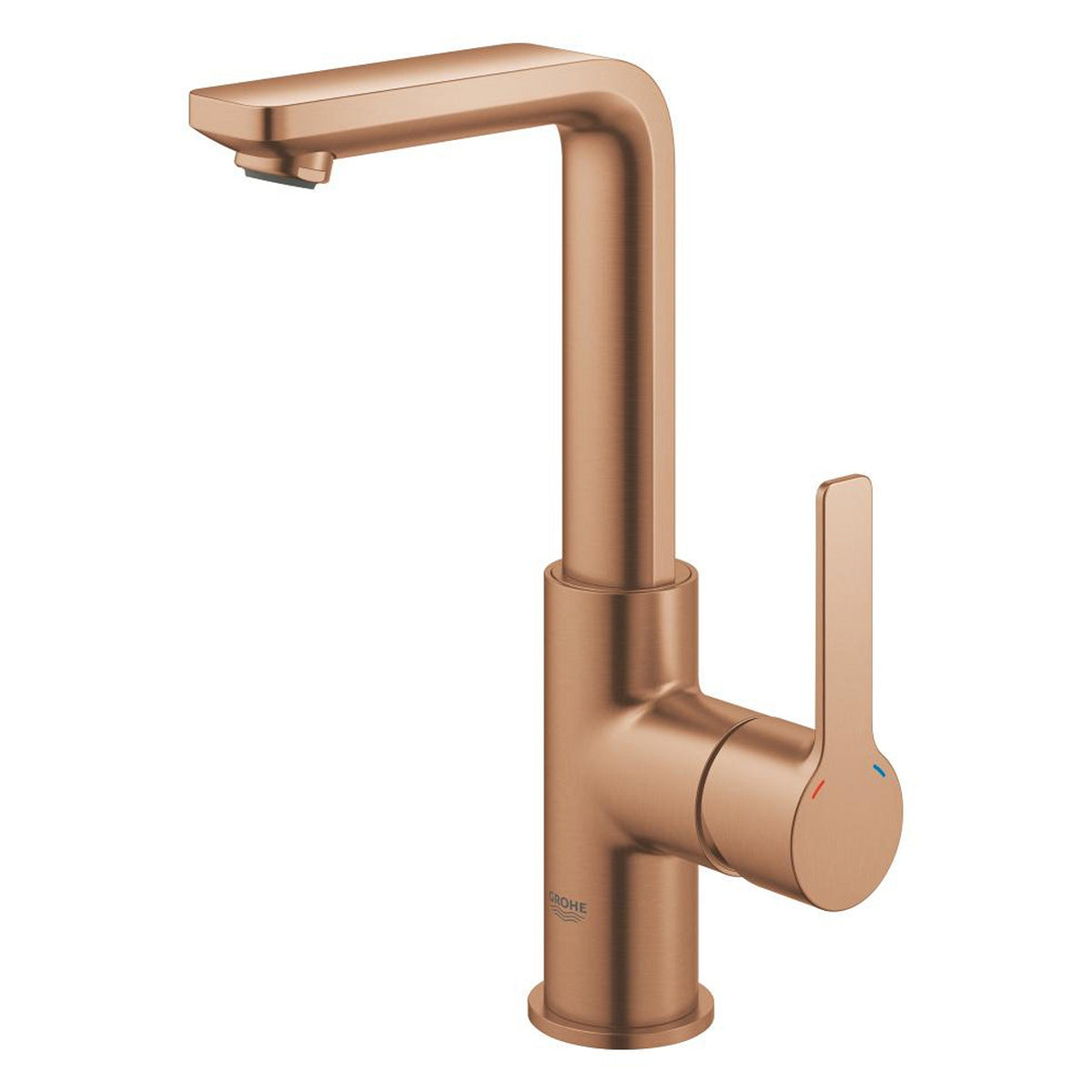 Grohe Lineare Yüksek Lavabo Bataryası, Sifon Kumandalı, Fırçalı Bakır - Ürün Görseli
