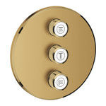 Grohe SmartControl Akış Kontrollü Ankastre Yönlendirici (3 Yollu, Sıva Üstü Grubu), Fırçalı Altın - Ürün Görseli