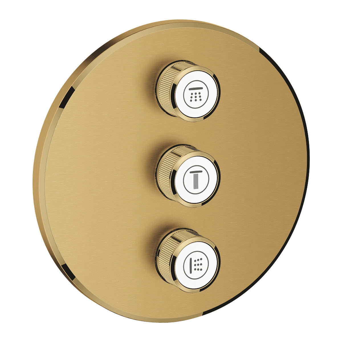 Grohe SmartControl Akış Kontrollü Ankastre Yönlendirici (3 Yollu, Sıva Üstü Grubu), Fırçalı Altın - Ürün Görseli