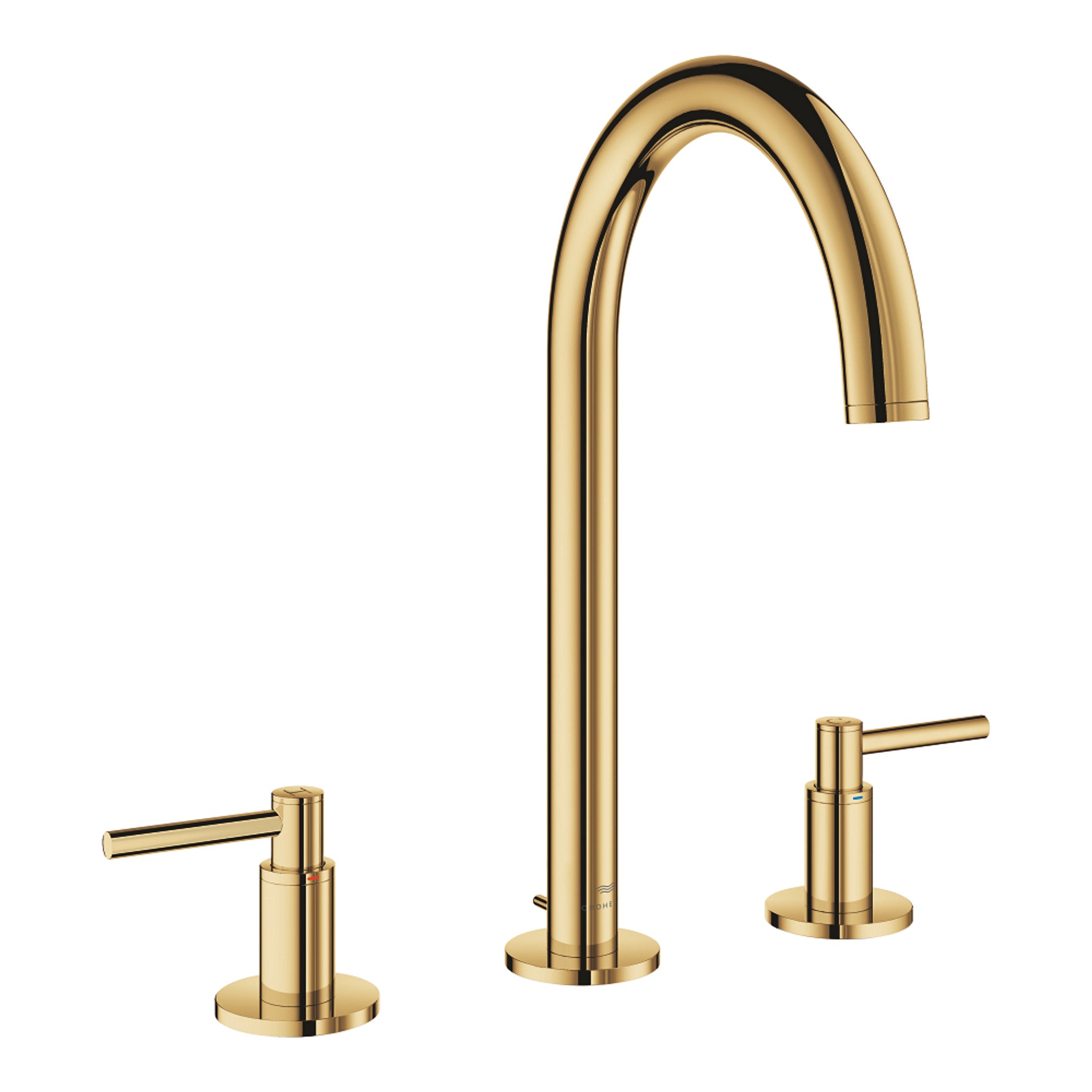 Grohe Atrio 3 Delikli Ankastre Lavabo Bataryası, Sifon Kumandalı, Altın - Ürün Görseli