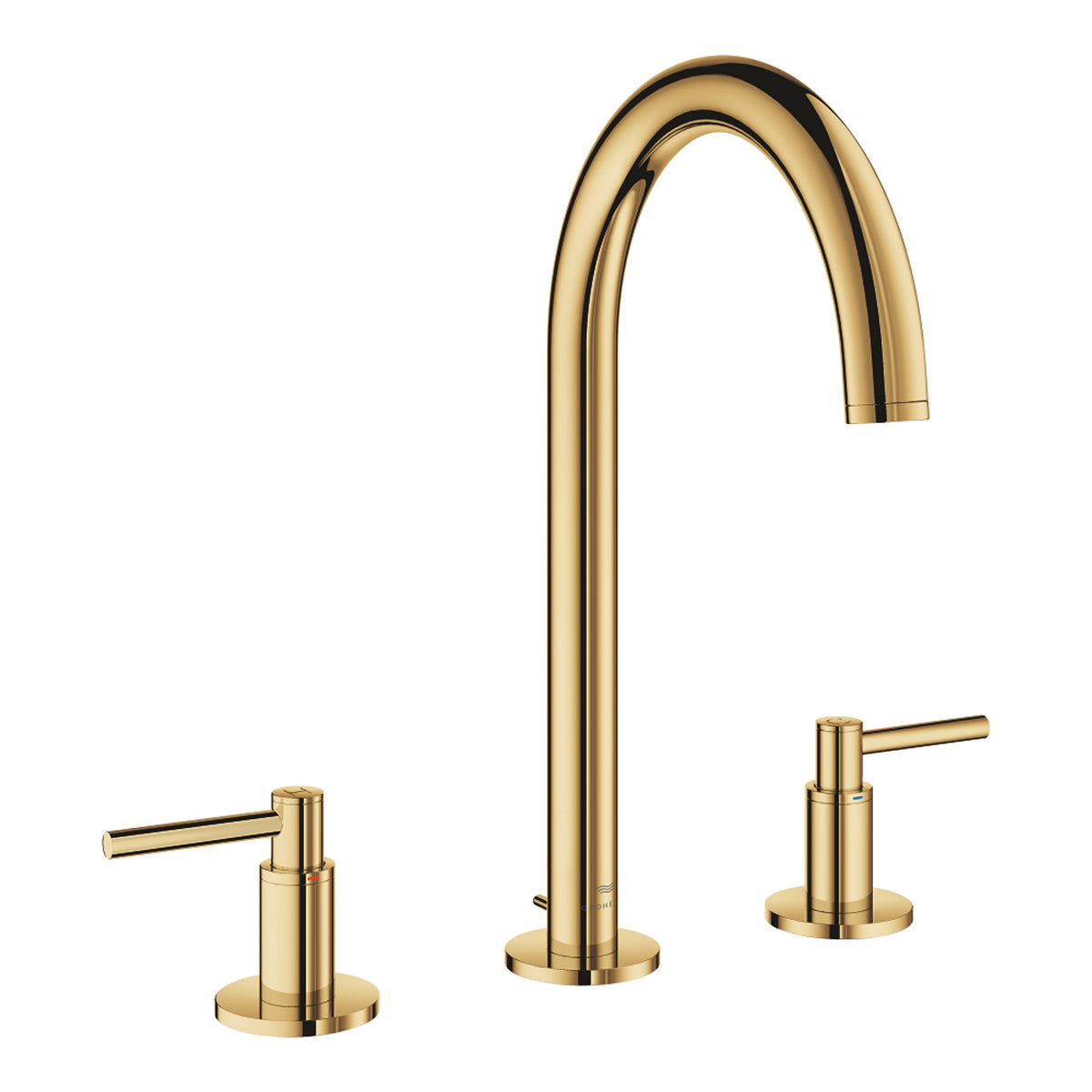 Grohe Atrio 3 Delikli Ankastre Lavabo Bataryası, Sifon Kumandalı, Altın - Ürün Görseli