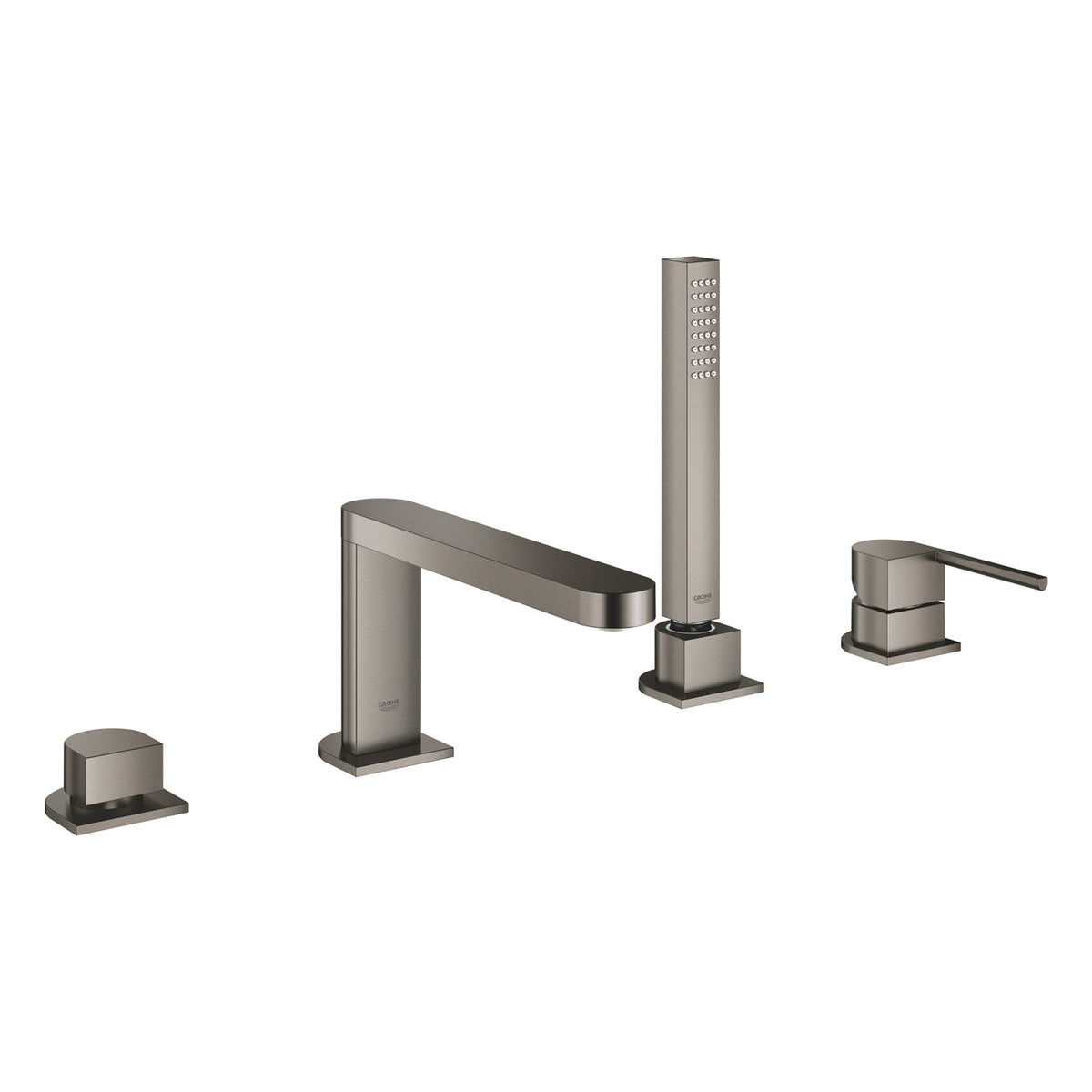 Grohe Plus Dört Delikli Küvet Bataryası, Fırçalı Sert Grafit - Ürün Görseli