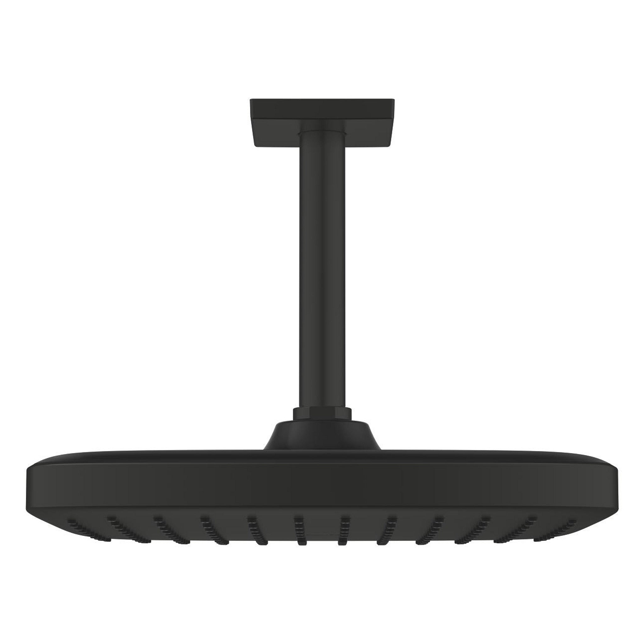Grohe Tempesta 250 Kare Tepe Duşu Tek Akışlı, 25 cm (Tavandan Dirsek Dahil), Mat Siyah - Ürün Görseli