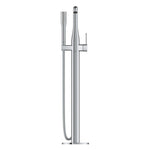 Grohe Essence Yerden Küvet Bataryası (Sıva Üstü Grubu), İşlenmiş Krom - Ürün Görseli