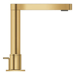 Grohe Plus 3 Delikli Ankastre Lavabo Bataryası, Sifon Kumandalı, Fırçalı Altın - Ürün Görseli