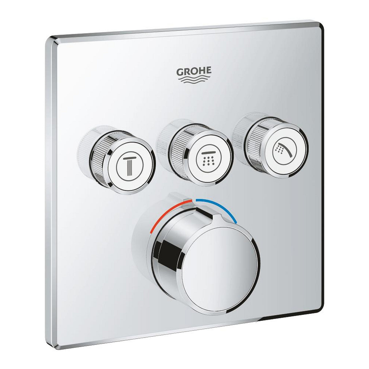 Grohe SmartControl 3 Valfli Akış Kontrollü Ankastre Banyo Bataryası (Sıva Üstü Grubu) - Ürün Görseli