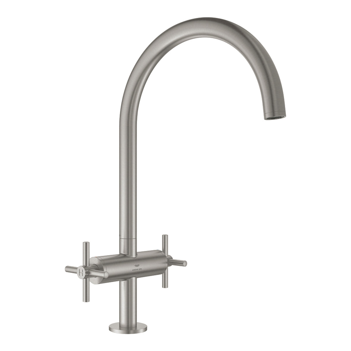 Grohe Atrio Kuğu Borulu Eviye Bataryası, Paslanmaz Çelik - Ürün Görseli
