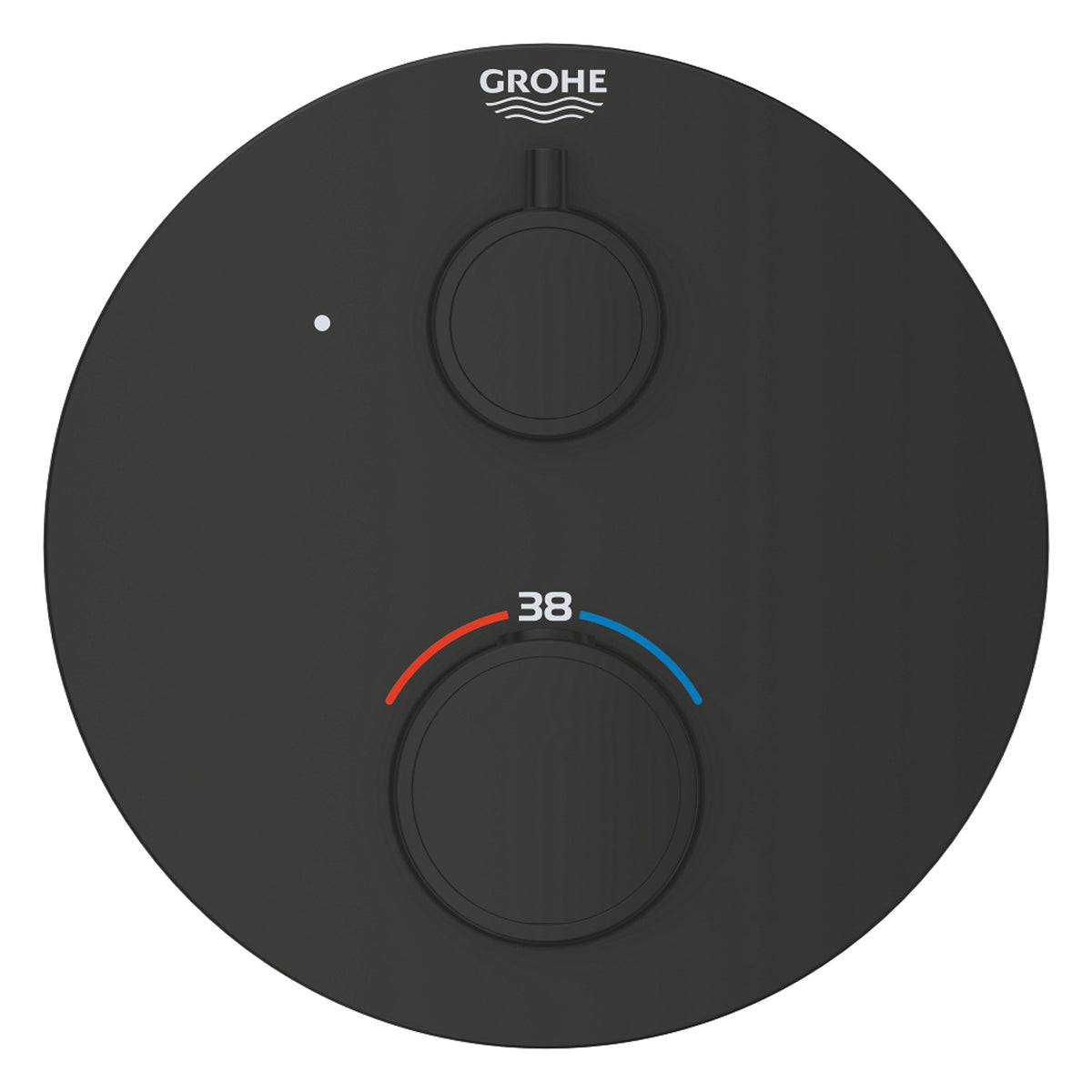 Grohe Grohtherm Termostatik Banyo/Duş Bataryası (Sıva Üstü Grubu), Mat Siyah - Ürün Görseli