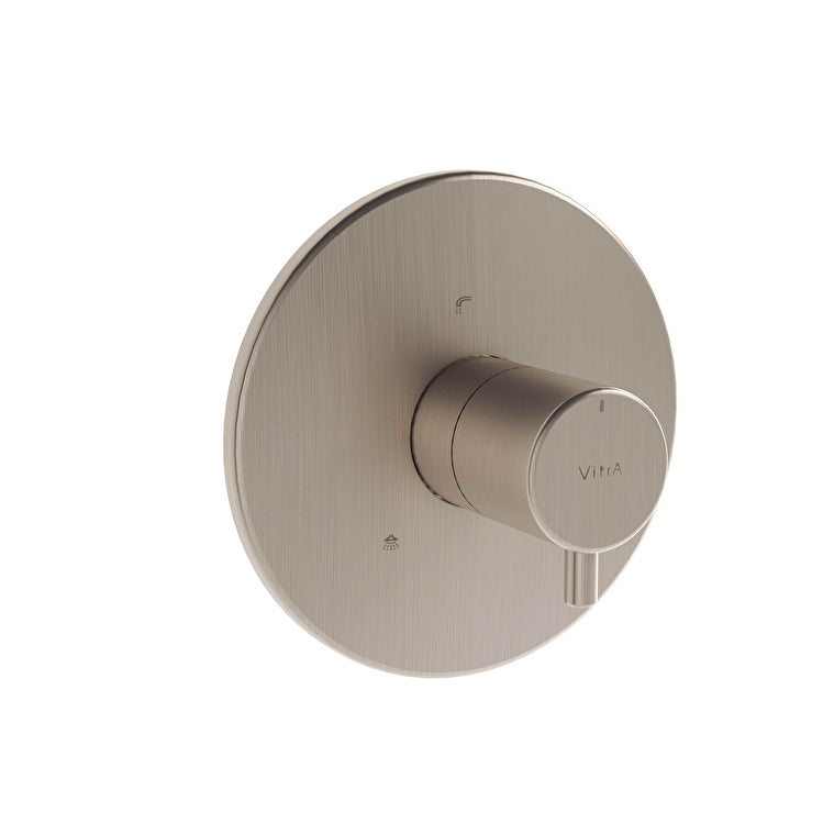 VitrA Origin Ankastre Termostatik 3 Yollu Yönlendirici (Sıva Üstü Grubu), Fırçalı Nikel – A4267334