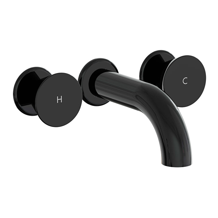 VitrA Liquid Ankastre Kısa Lavabo Bataryası (Sıva Üstü Grubu), Parlak Siyah – A4269039