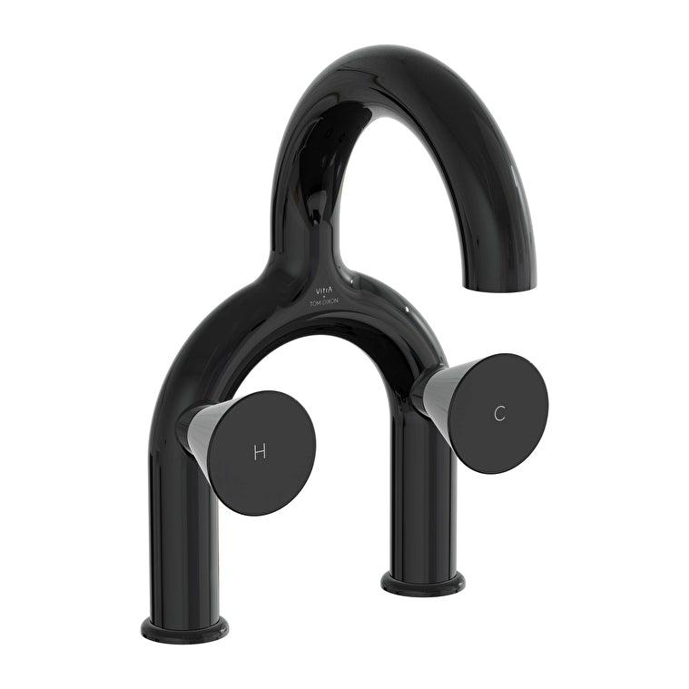 VitrA Liquid Ankastre Lavabo Bataryası (2 Delikli Lavabolar için), Parlak Siyah – A4274739