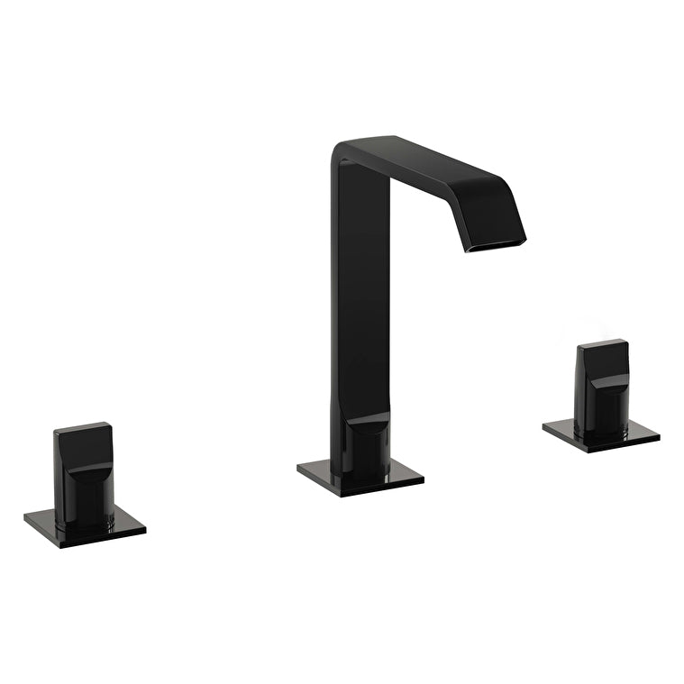 VitrA Suit 3 Delikli Lavabo Bataryası, Parlak Siyah – A4278439