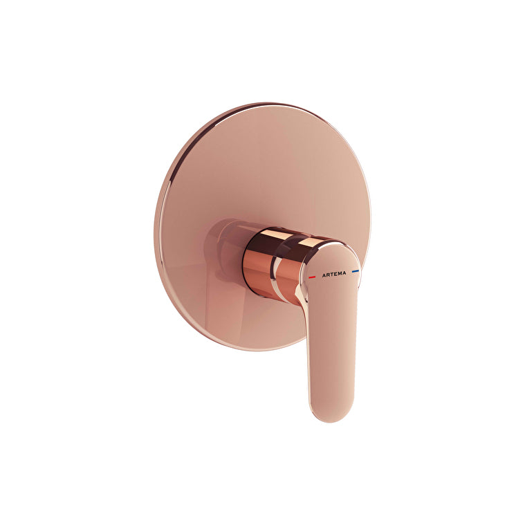 Artema Root Round Ankastre Duş Bataryası (V-Box Sıva Üstü Grubu), Soft Bakır – A4282929