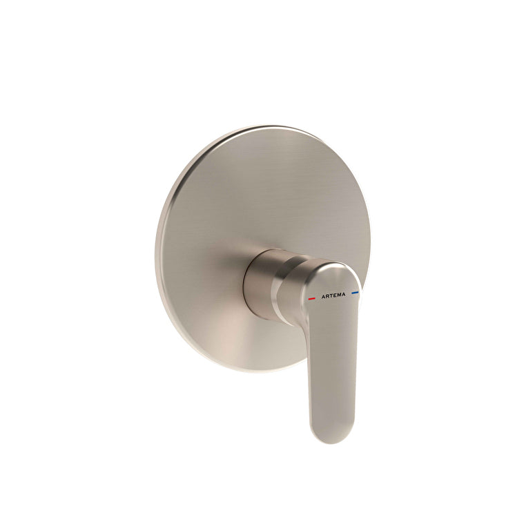 Artema Root Round Ankastre Duş Bataryası (V-Box Sıva Üstü Grubu), Fırçalı Nikel – A4282934