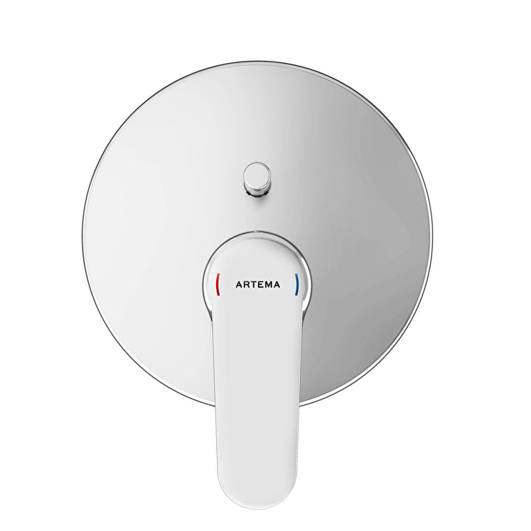 Artema Root Round Ankastre Banyo Bataryası (V-Box Sıva Üstü Grubu), Krom – A42830