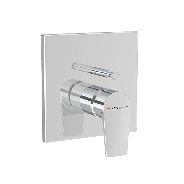 Artema Flow Square Ankastre Banyo Bataryası (V-Box Sıva Üstü Grubu), Krom – A43238
